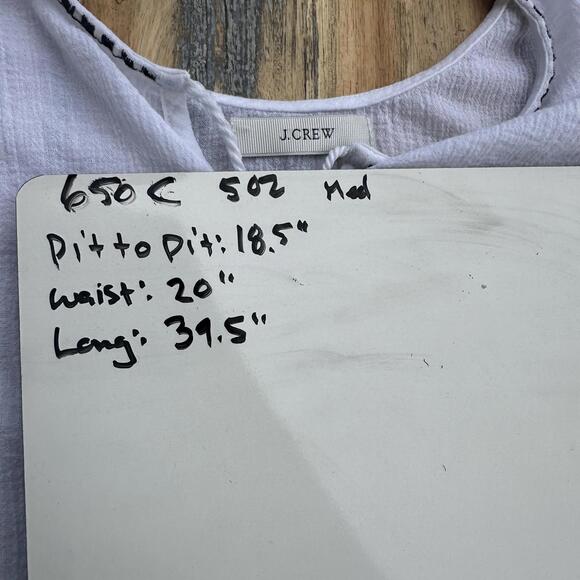 J.crew cotton guazy semi sheer beach cover up dress tassels boho sz s - Picture 7 of 10